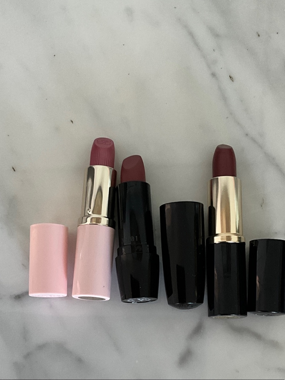 L'Oreal and Estée Lauder Lipstick Set - Pink and Black Cases